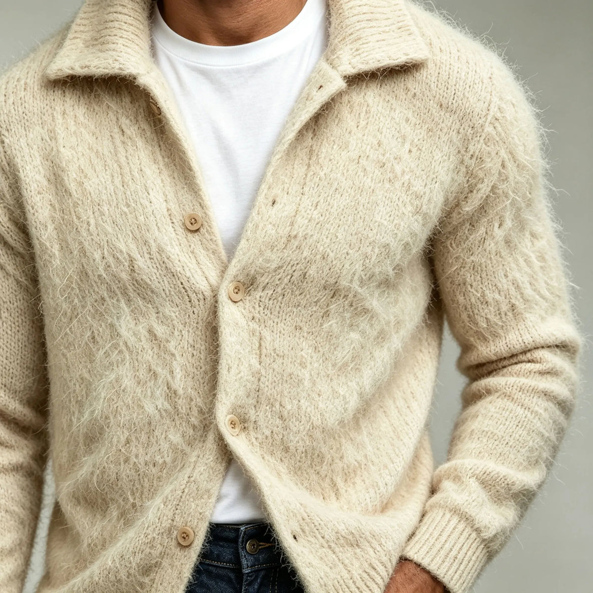 Casual Men's Knit Cardigan