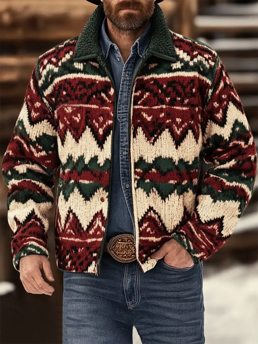 Men's Vintage Casual Ethnic Shaker Jacket Coat