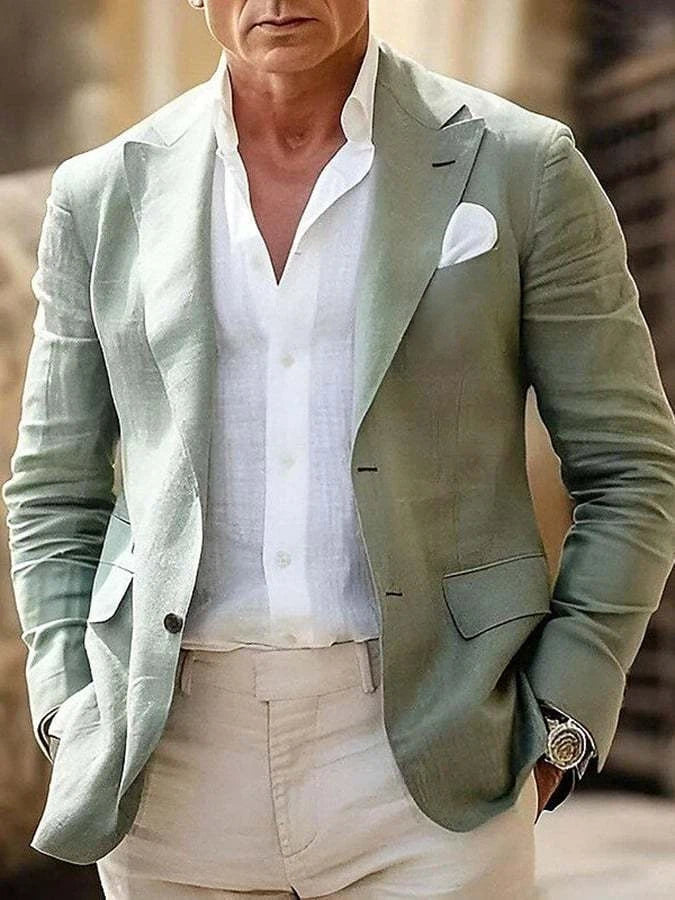 Men's Business Casual Lapel Suit