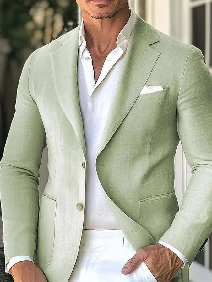 Men's Business Casual Lapel Suit