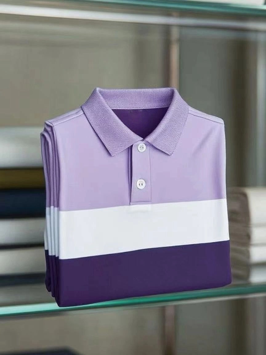 Men's Classic Business Logo Short Sleeve Polo Shirt