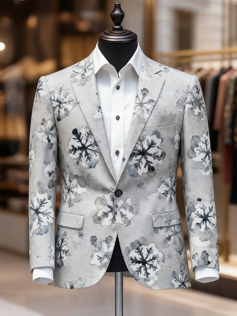Men's Business Casual Christmas Suit Outerwear