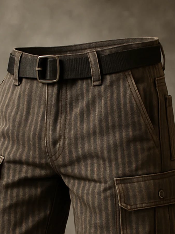 Men's Retro Outdoor Ripstop Multi-Purpose Cargo Shorts