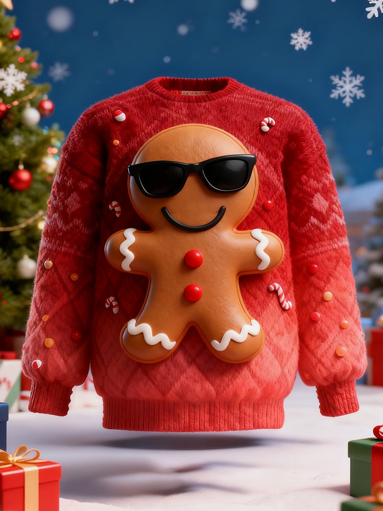 Men's Print Ugly Christmas Sweater