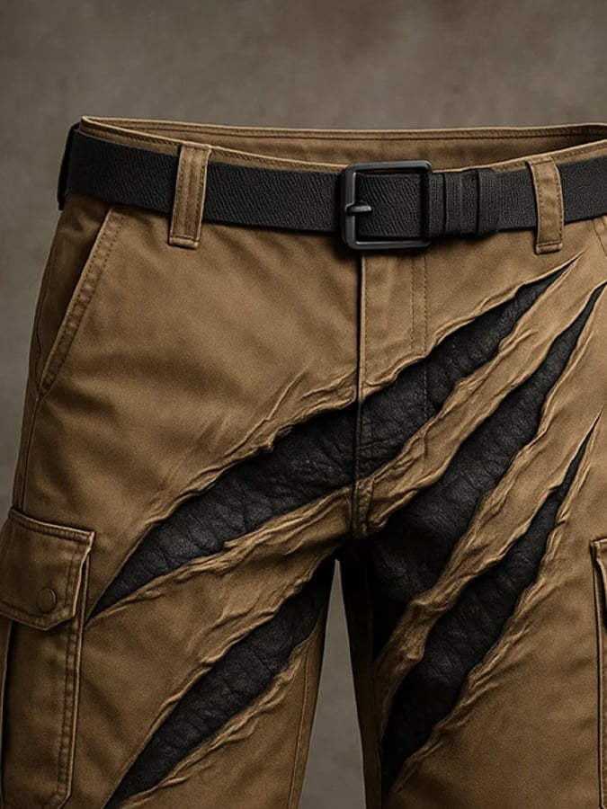 Men's Retro Outdoor Ripstop Multi-Purpose Cargo Shorts