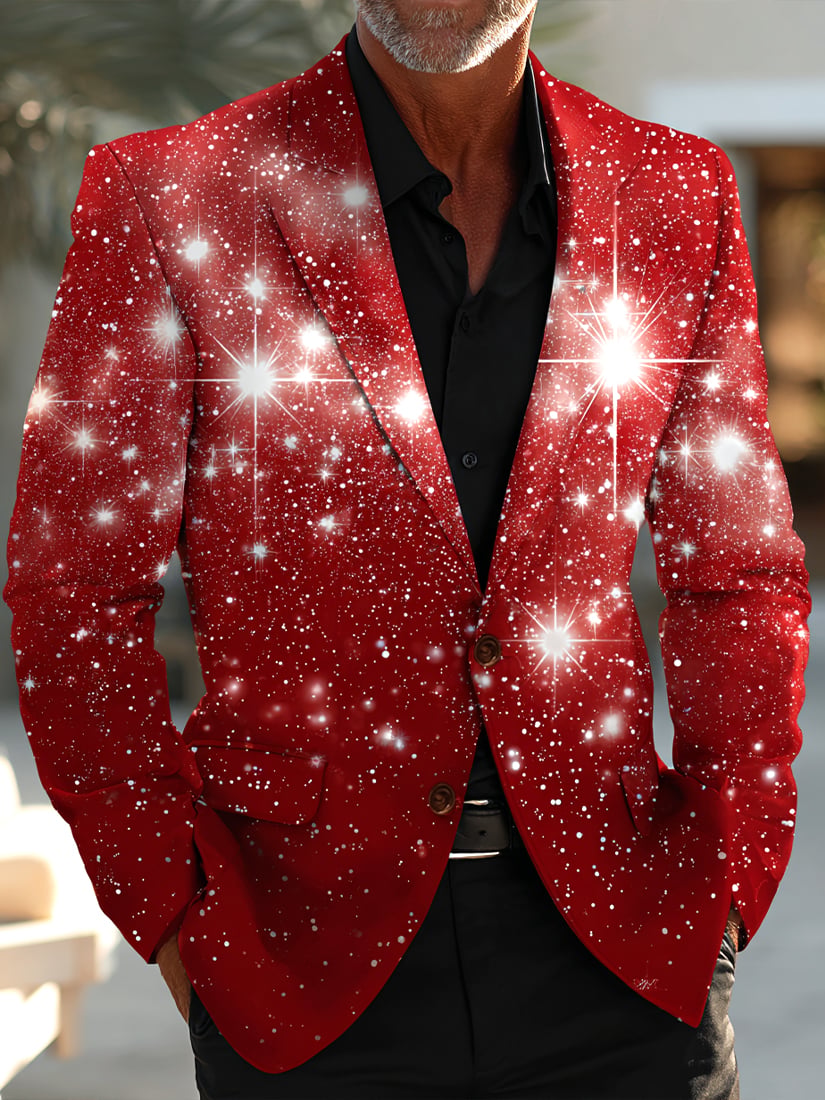 Men's Business Casual Christmas Suit Outerwear