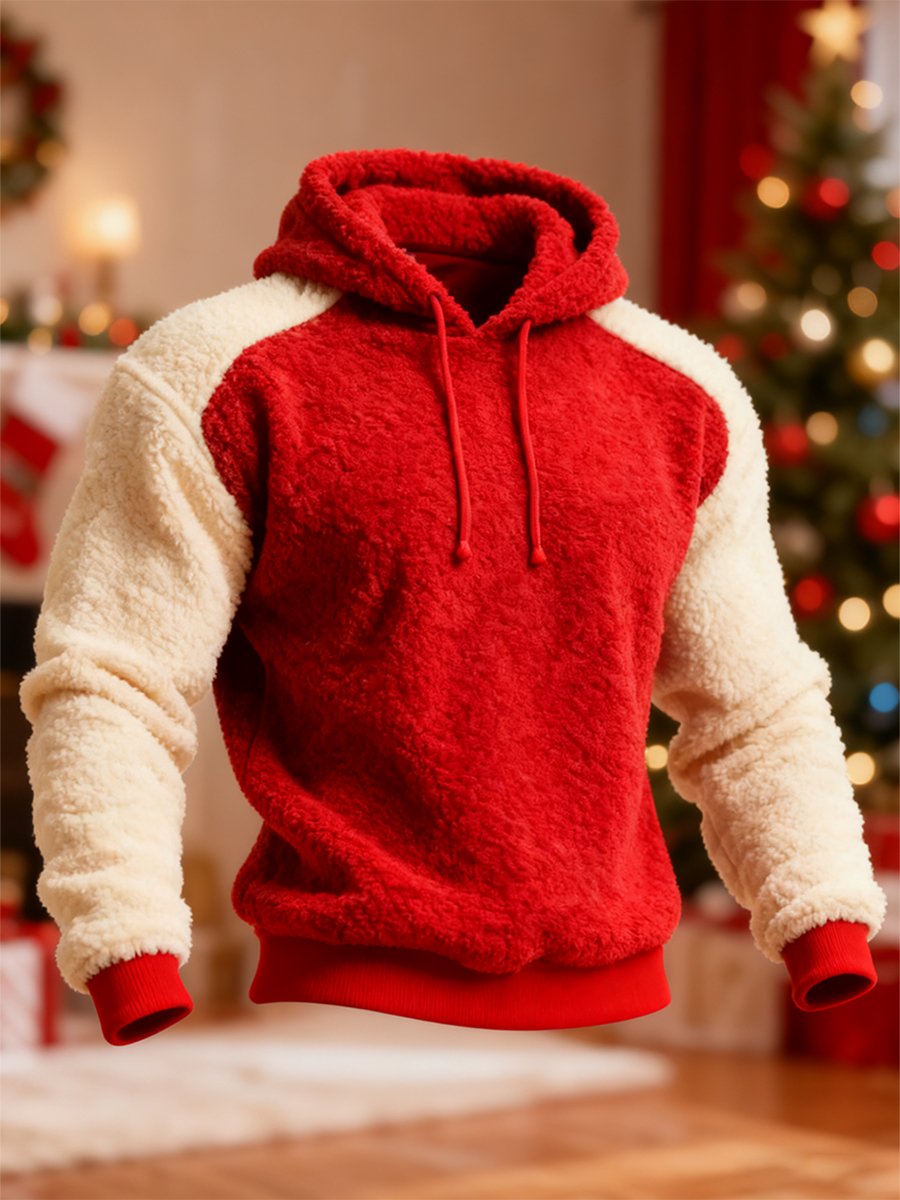 Men's Christmas Casual Fleece Warm Hoodie
