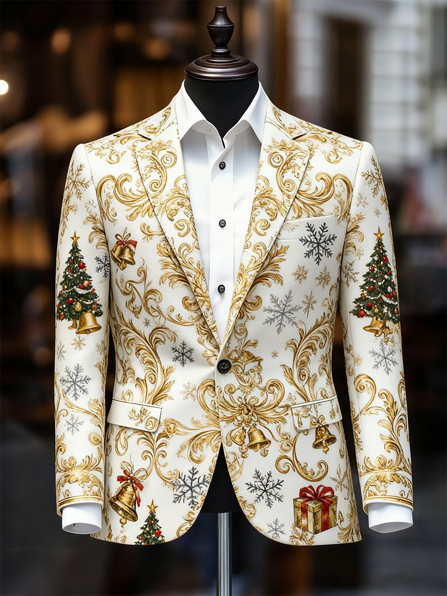 Men's Business Casual Christmas Suit Outerwear