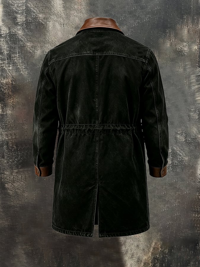 Men's Stylish Vintage Mid-Length Trench Coat