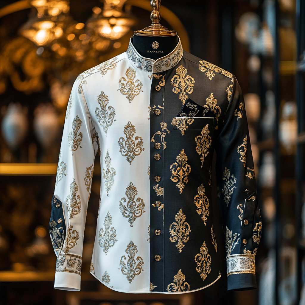 Barocco Shirt Men's Long Sleeve Shirts