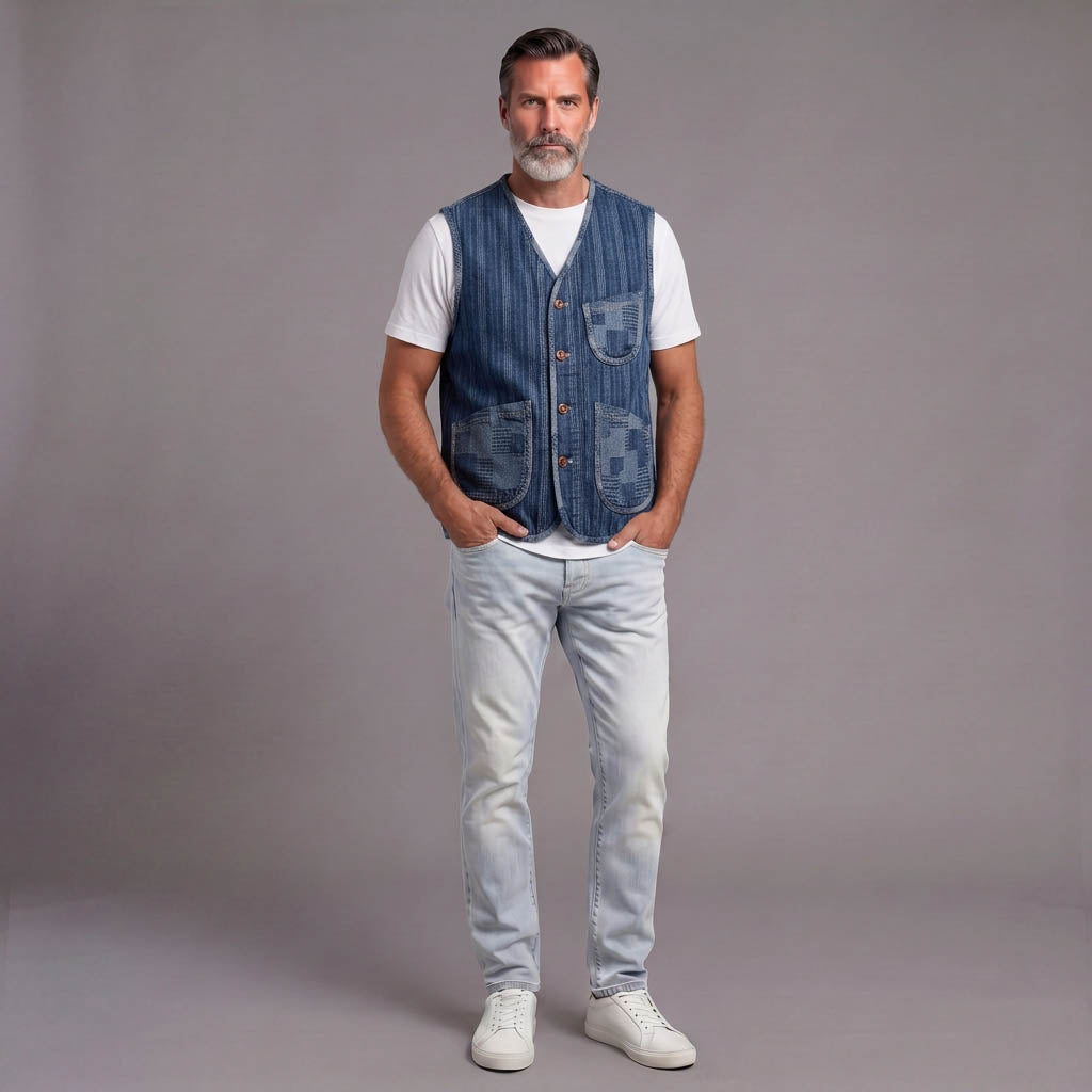 Men's Denim Vest