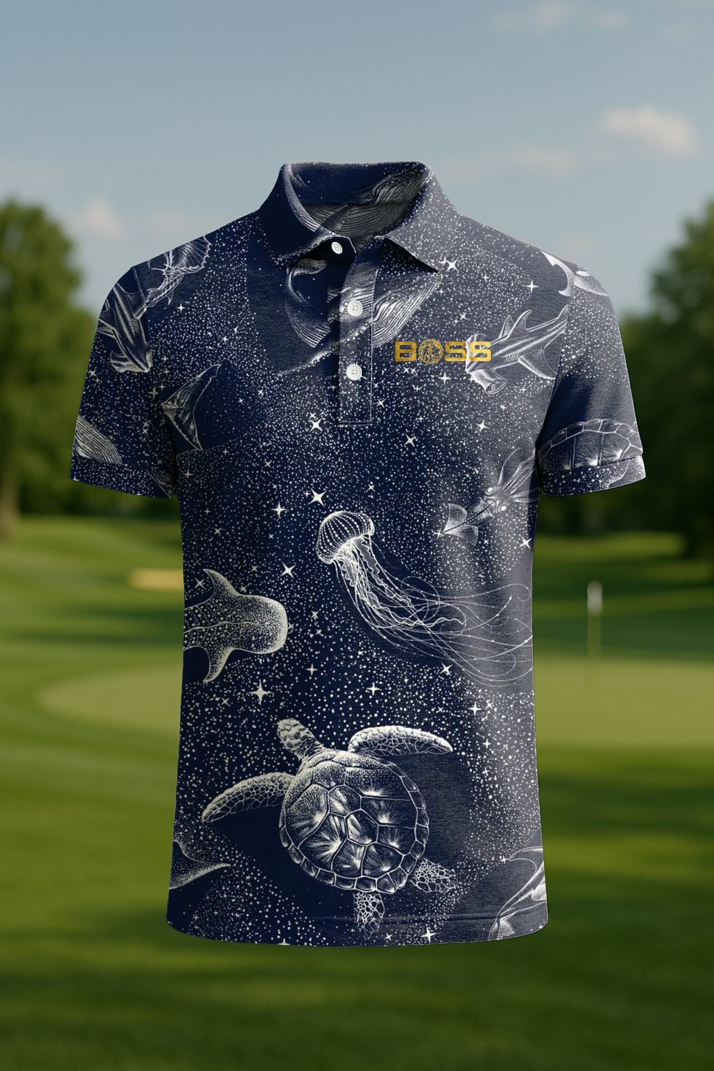 Men's Classic Business Old Money Button Short Sleeve Polo Shirt