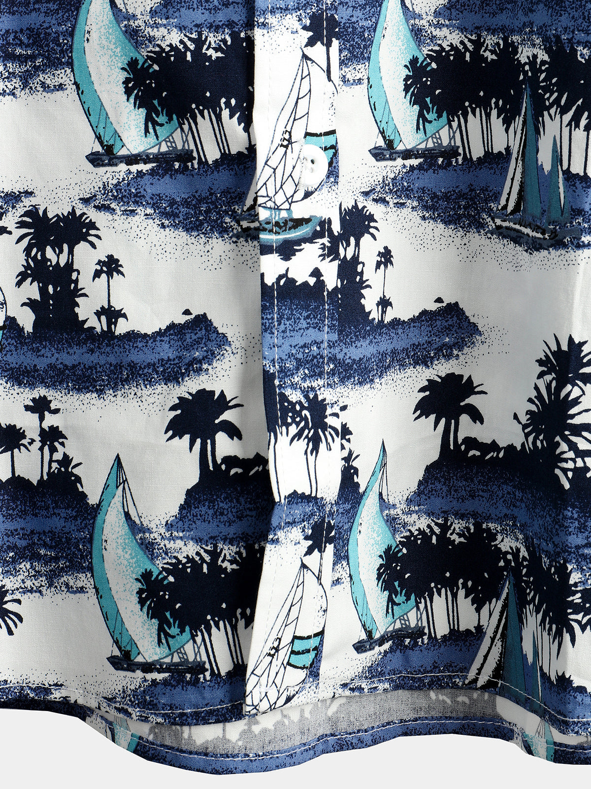 Men's Casual Hawaiian Pocket Short Sleeve Shirt