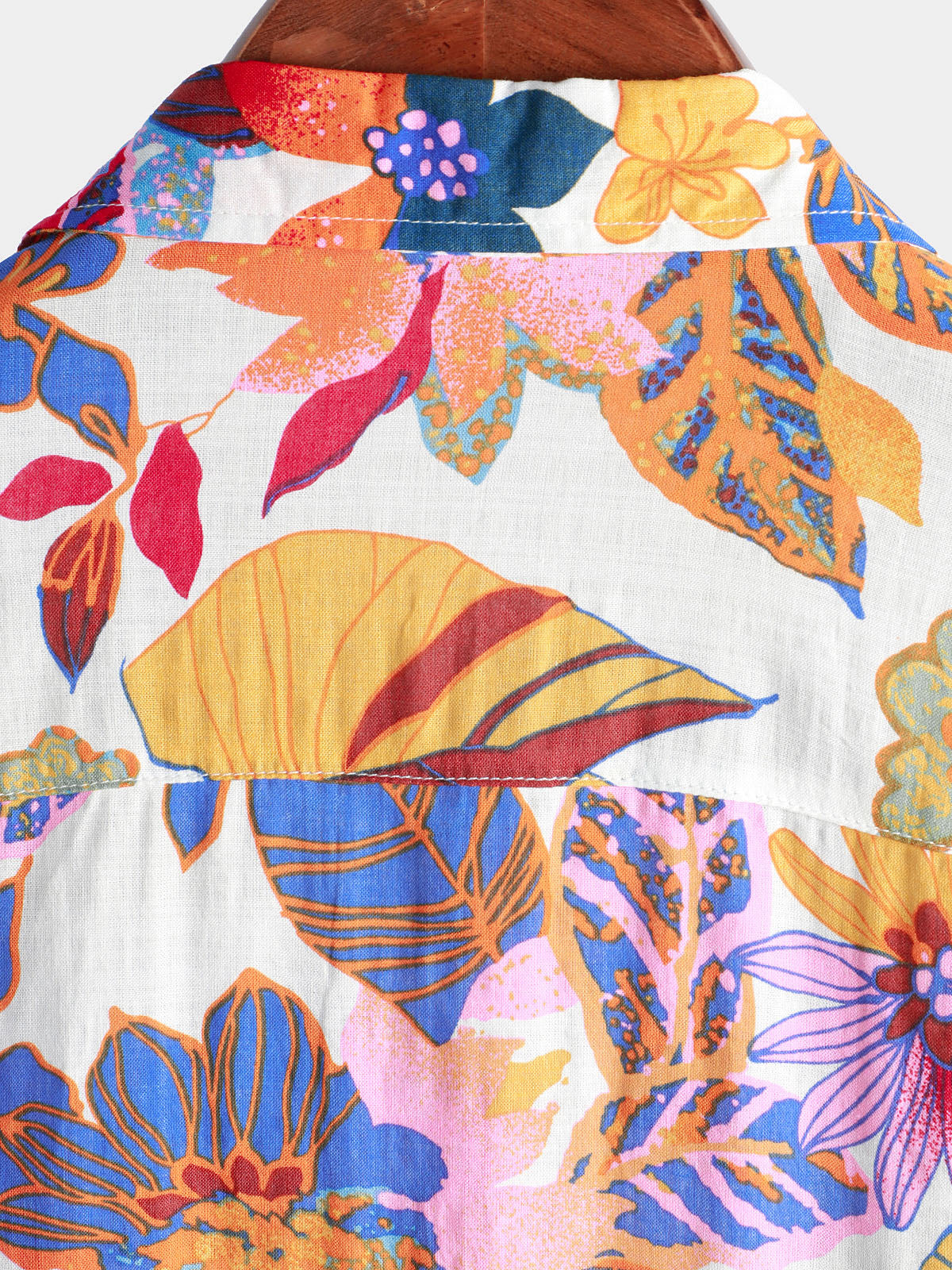 Men's Summer Colorful Floral Casual Vacation Flower Button Short Sleeve Summer Shirt