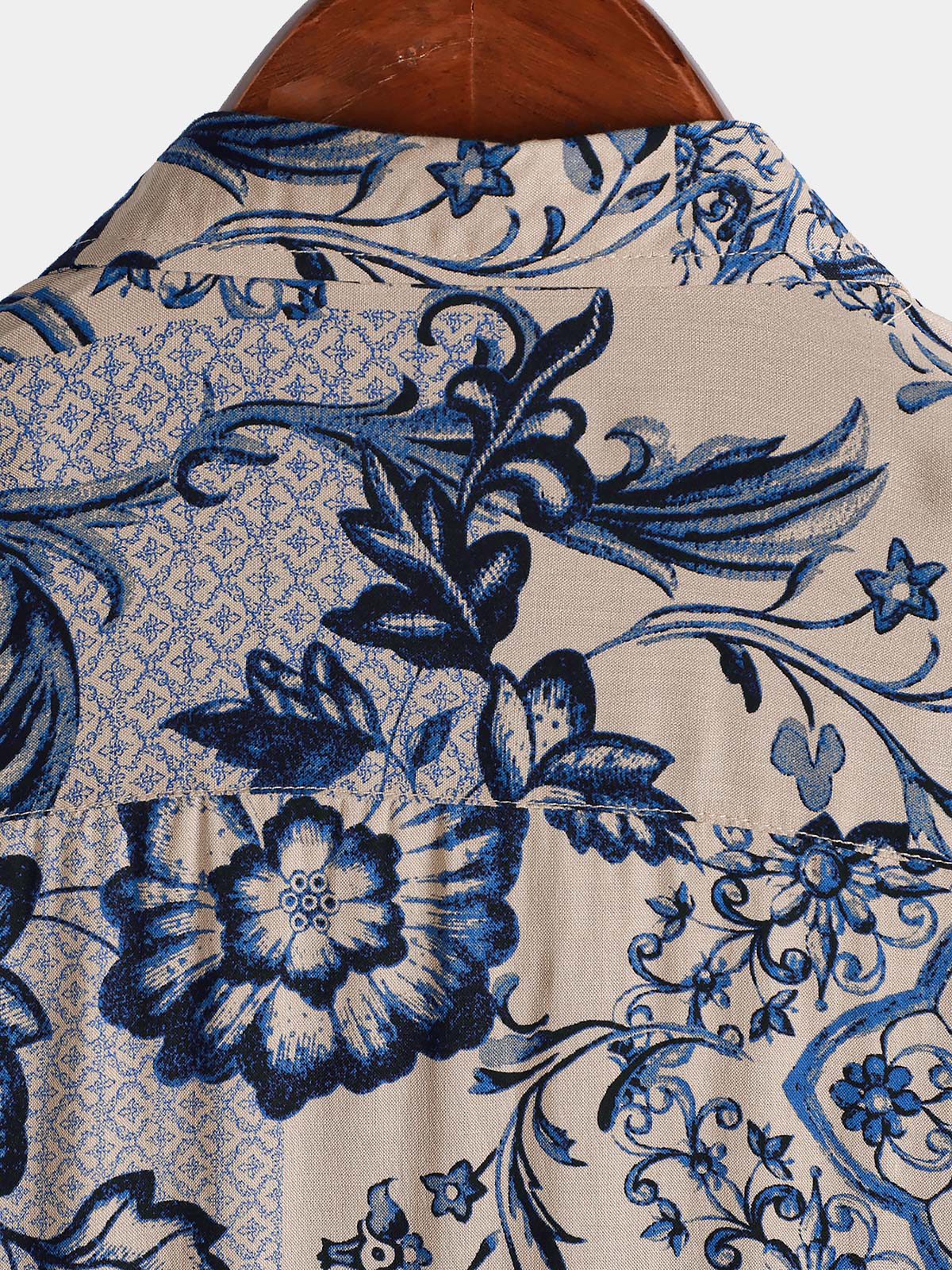 Men's Hawaiian Floral Summer Beach Short Sleeve Shirt