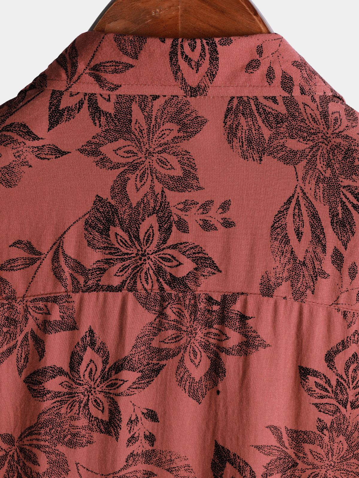 Men's Retro Floral Casual Vacation Button Up Short Sleeve Shirt