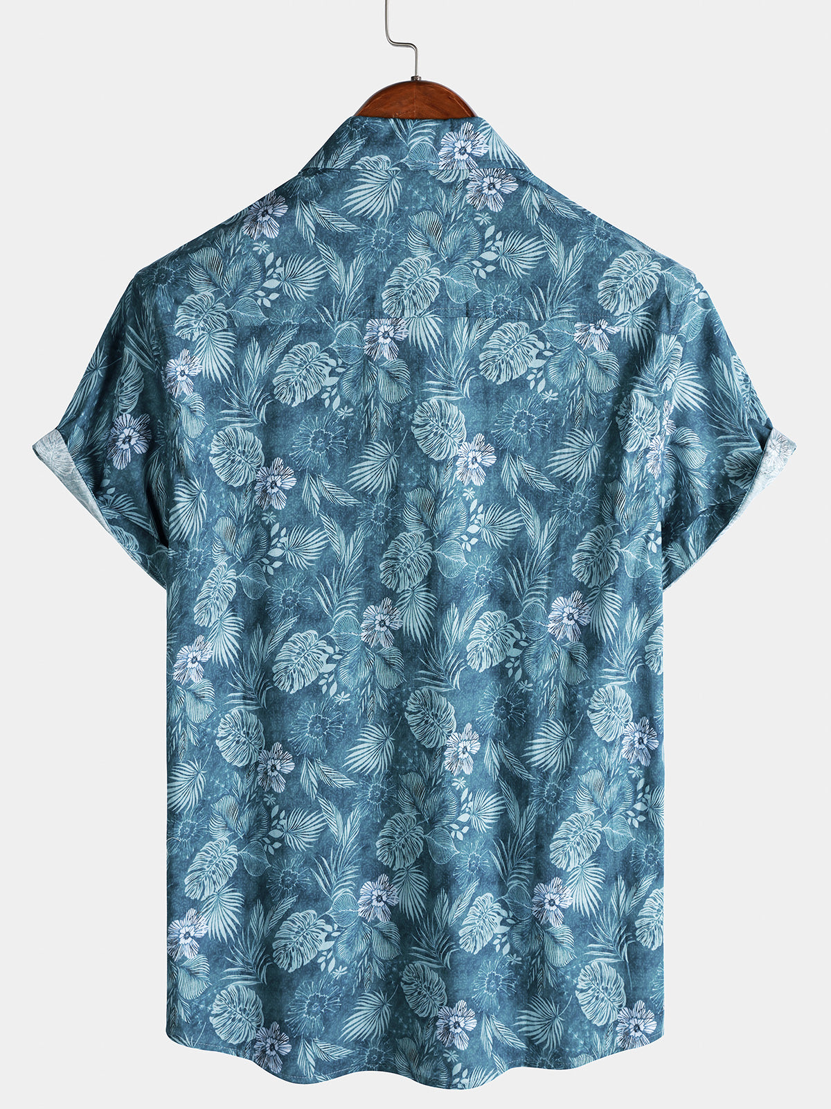 Men’s Tropical Floral Short Sleeve Lightweight Breathable Casual Shirt