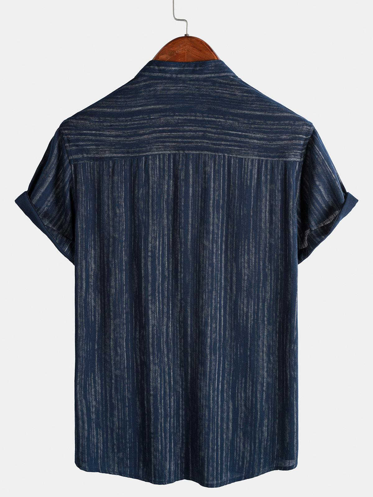 Men’s Lightweight Breathable Textured Short Sleeve Casual Shirt