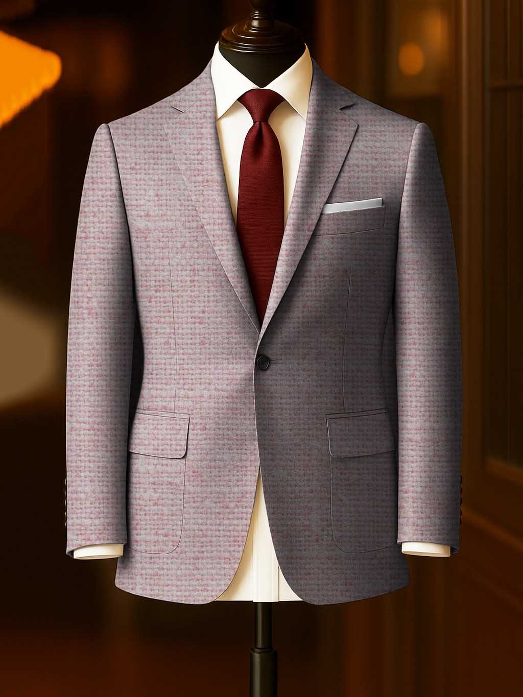 Men's Business Casual Large Pocket Print Blazers