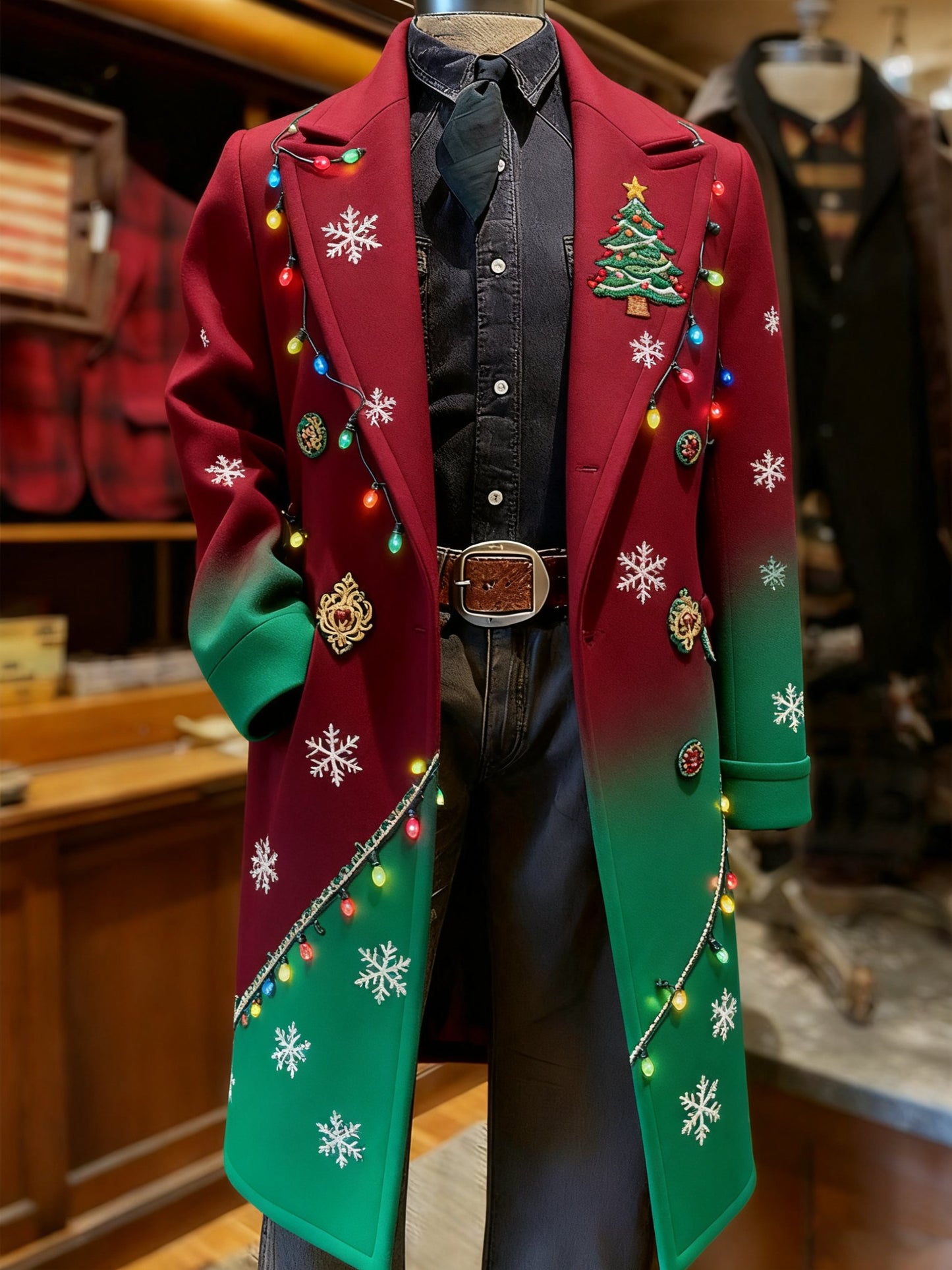Men's Vintage Christmas Party Casual Jacket