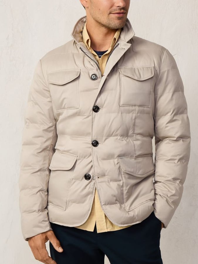 Men's Vintage Pleated Cotton Casual Jacket