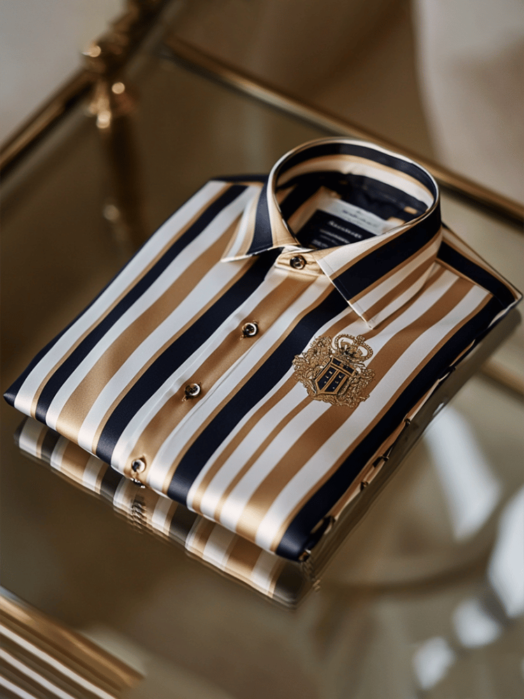 Men's Satin Luxe Long Sleeve Button Down Shirt