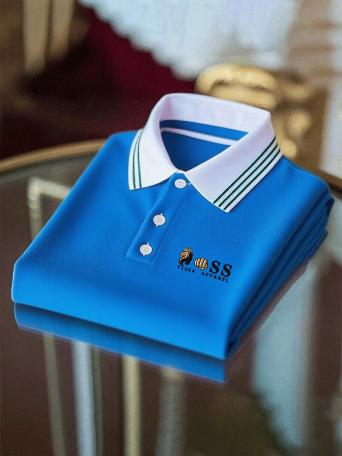 Men's Business Casual Printed Polo Shirt