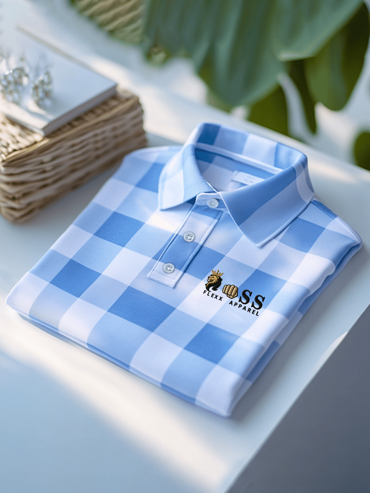 Men's Business Casual Printed Polo Shirt
