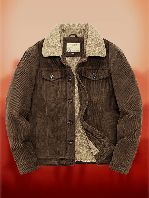 Men's Western Multi-Pocket Lapel Outdoor Farm Jacket