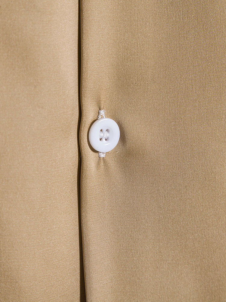 Satin Revere Collar Shirt