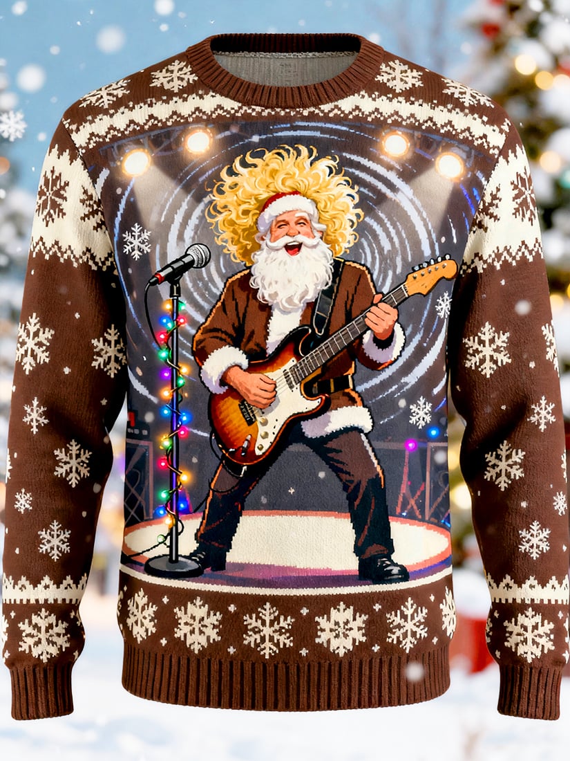 Men's Casual Fun Christmas Art Ugly Sweater