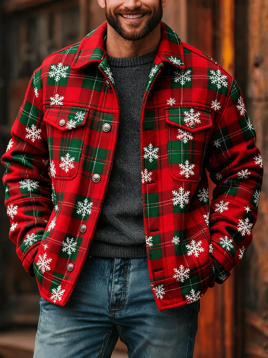 Men's Retro Christmas Jacket
