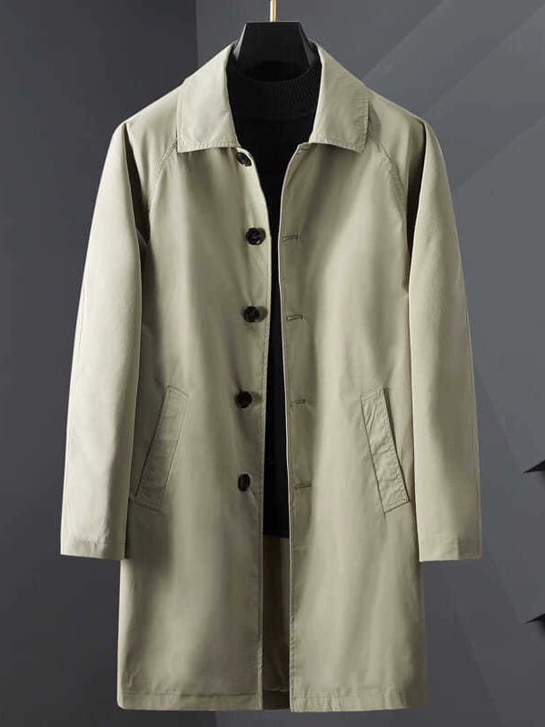 Men's Light Luxury Business Pocket Windbreaker