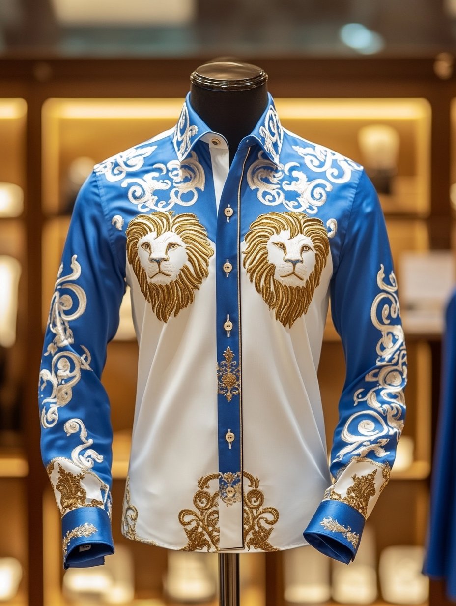 Men's Satin Luxe Long Sleeve Button Down Shirt