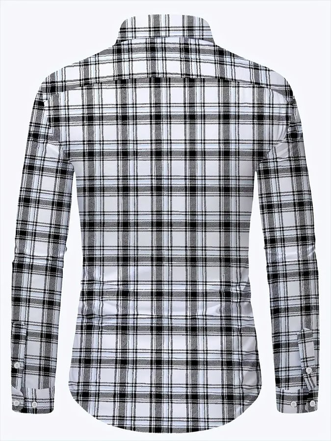 Men's Plaid Business Casual Shirt