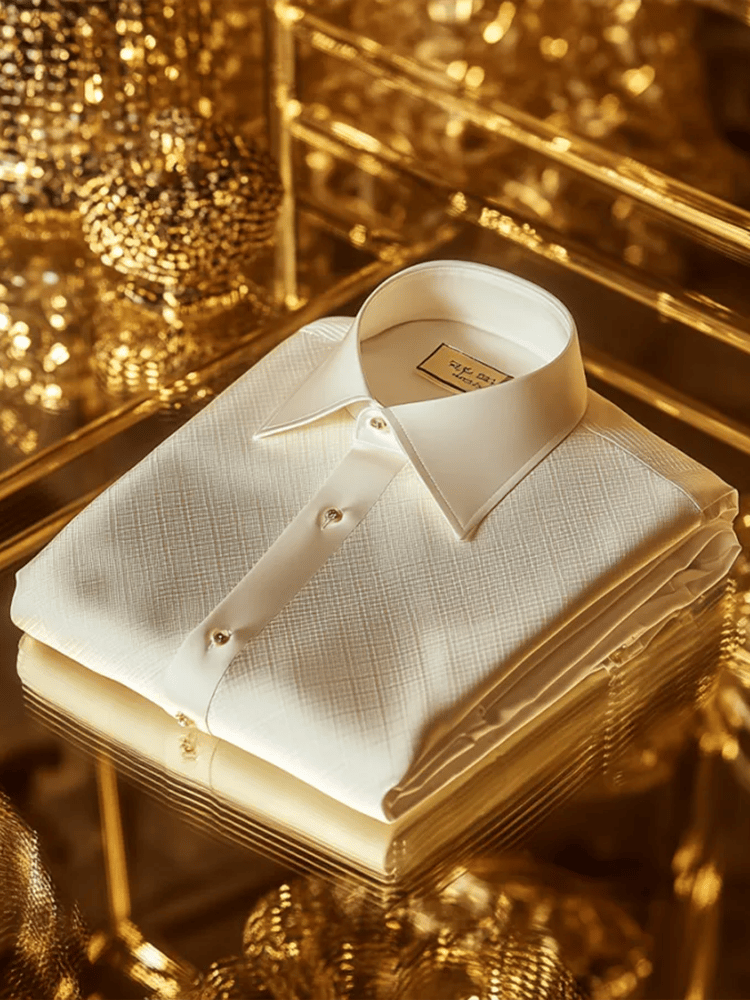 Men's Satin Luxe Print Short Sleeve Button Shirt