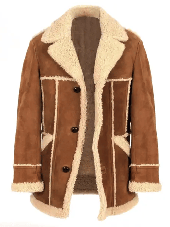 Men's Retro Patchwork Pocket Plush Reverse Collar Outdoor Jacket