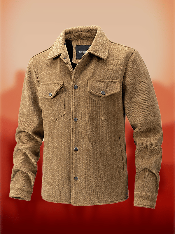 Men's Western Multi-Pocket Lapel Outdoor Farm Jacket