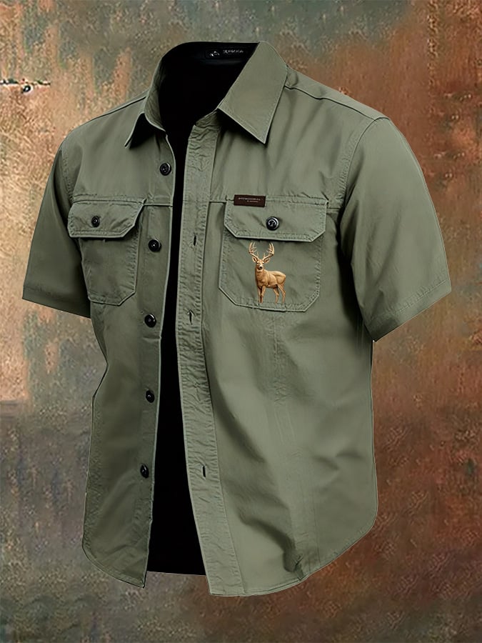 Men's Western Elk Outdoor Shirt
