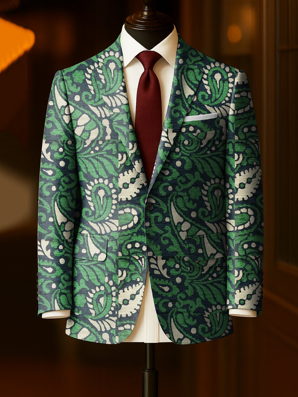 Men's Business Casual Large Pocket Notch Lapel Blazers