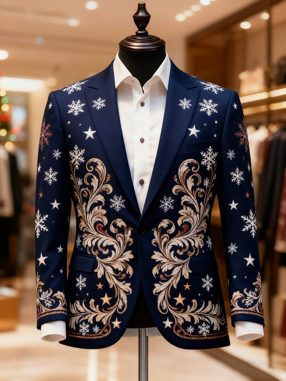 Men's Business Casual Christmas Suit Outerwear