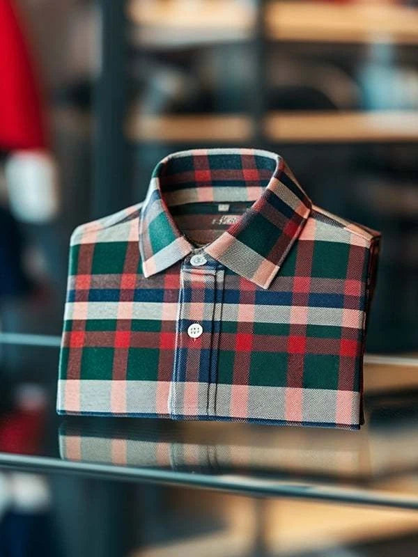 Men's Classic Business Logo Button Short Sleeve Polo Shirt