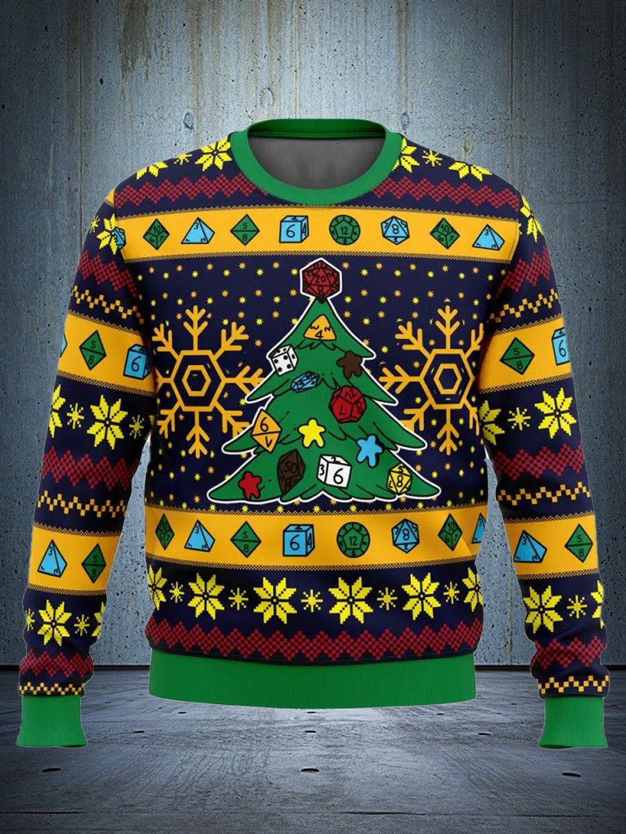 Fun role-playing game Christmas ugly Christmas sweatshirt