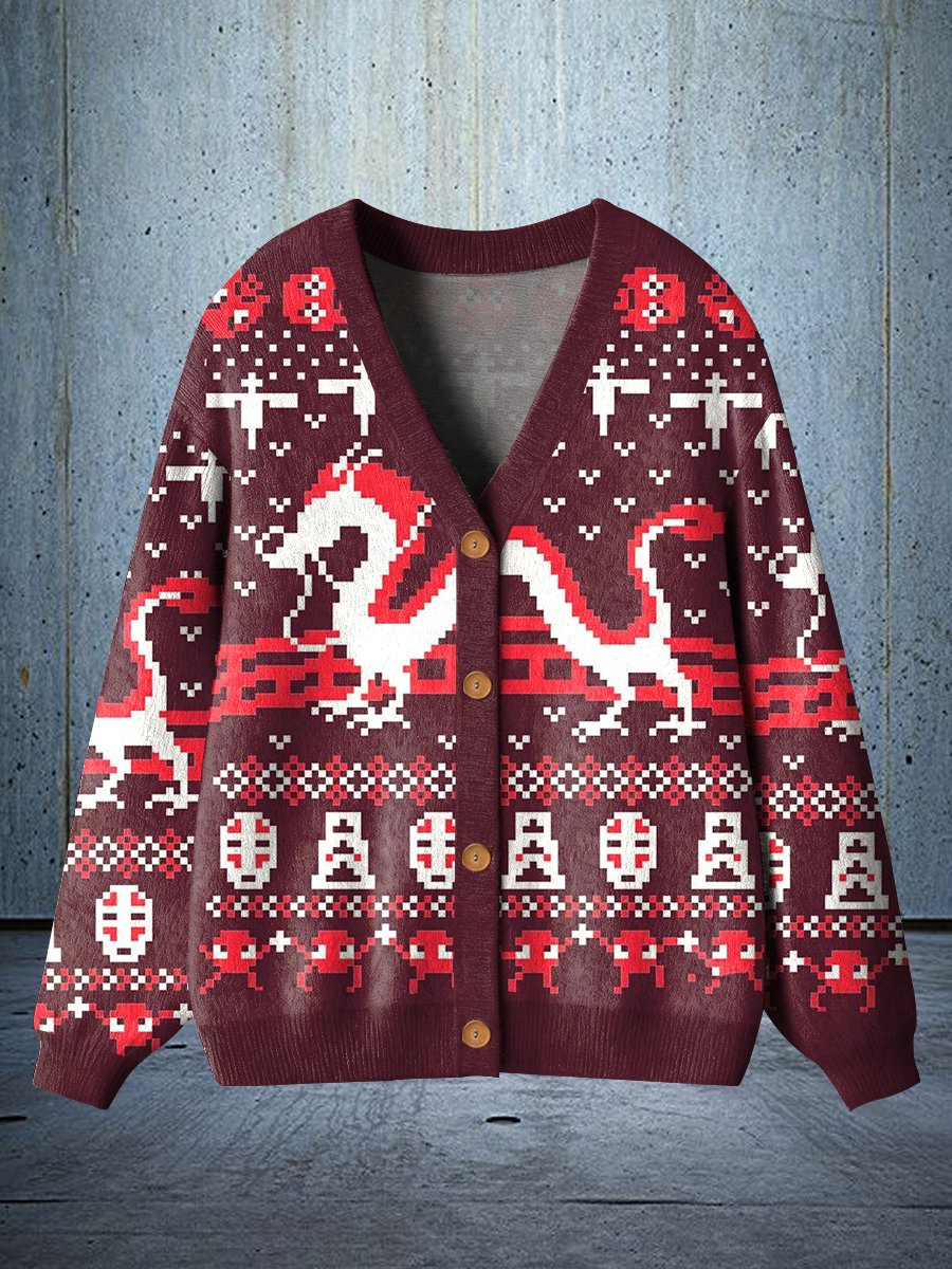 Men's Casual Retro Christmas Cardigan