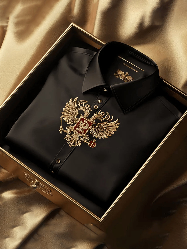 Men's Satin Luxe Long Sleeve Button Down Shirt