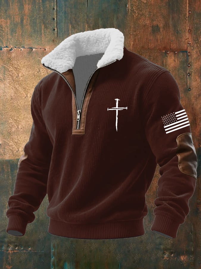 Men's Faith Textured Sweatshirt