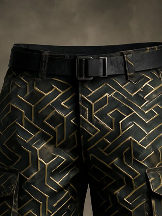 Men's Retro Outdoor Ripstop Multi-Purpose Cargo Shorts