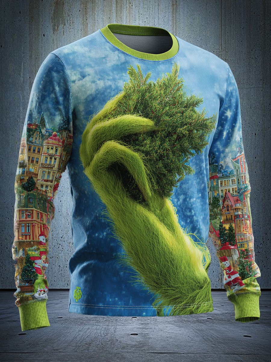 This can't be.Funny and ugly Christmas green sweatshirt
