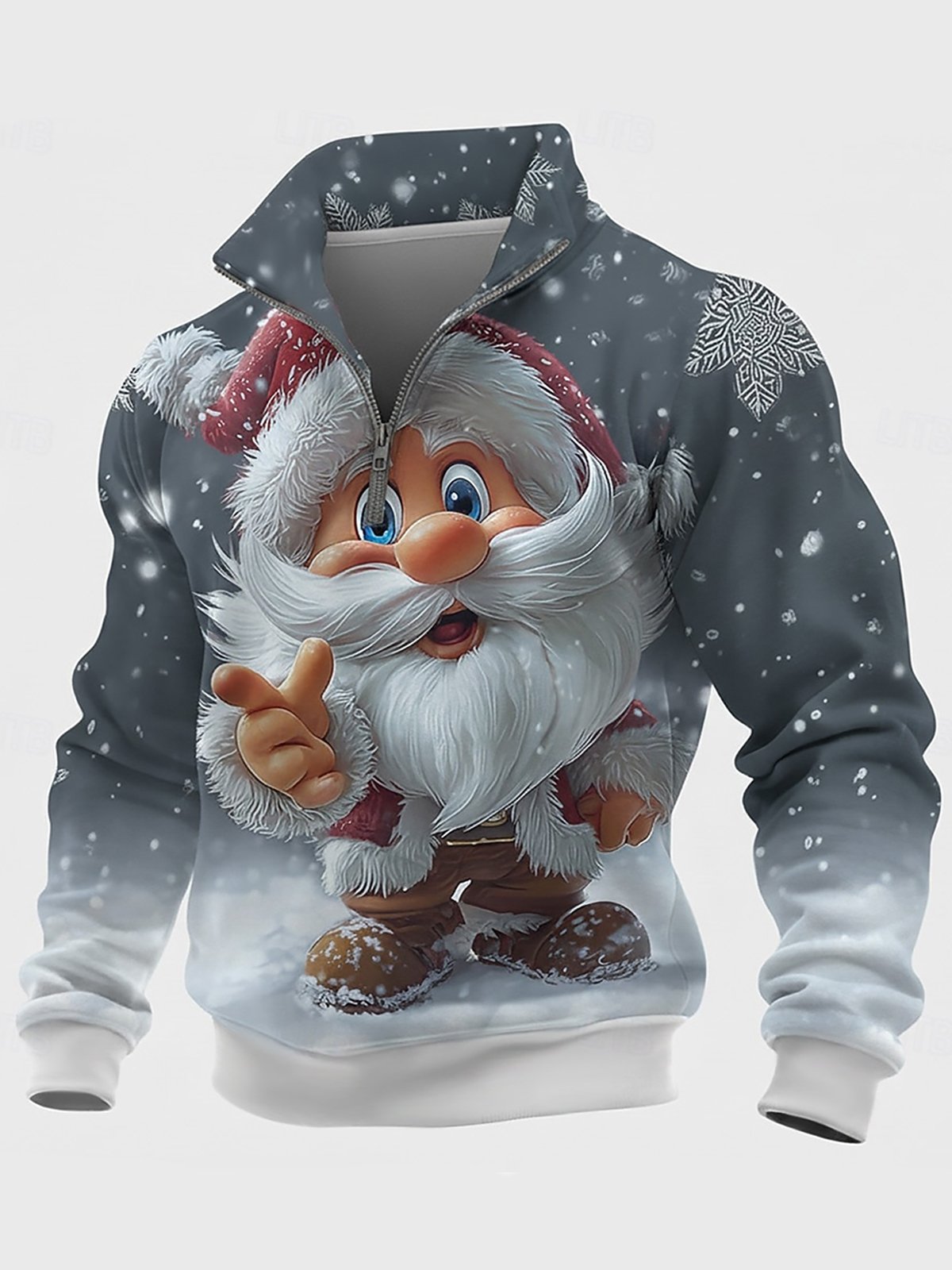 Men's Christmas Printed Long Sleeve Sweatshirt