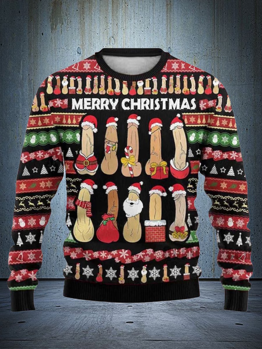Funny, retro, and ugly Christmas sweater